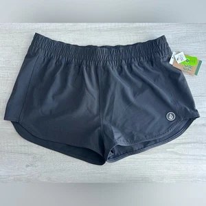 Volcom Juniors' 2" Simply Solid Swim Cover-Up Shorts Size Medium - Picture 1 of 6