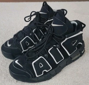 Nike Air More Uptempo Youth 6.5Y Nero Bianco Scarpe Sneakers  - Foto 1 di 15