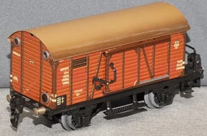 Märklin 1791 B Kryty wagon towarowy z Brhs + 3 światła tylne z 1934 skala 0 - Zdjęcie 1 z 1
