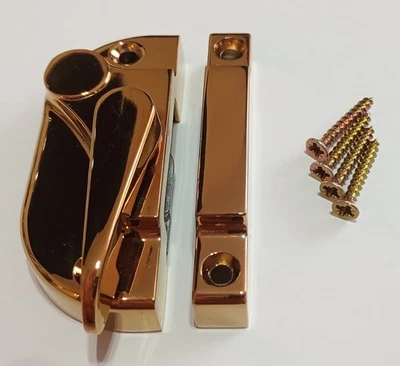 Sliding Sash Window Fitch Cam Lock Brass Screws 11mm Receiver UPVC Timber NEW . - Image 1 of 3