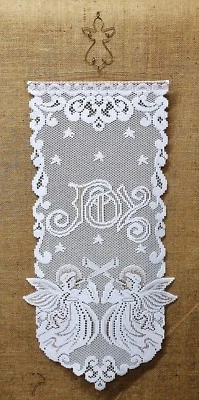 白金金属花边墙壁装饰传统欢乐阿尔卑斯山带黄铜天使衣架 — 第 1/4 张图片