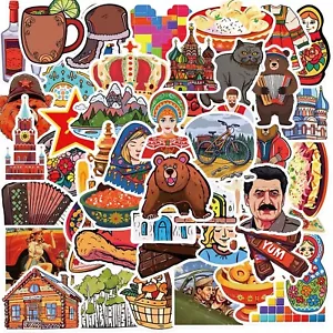 50 Pegatinas Cultura Rusa URSS Calcomanías Laptop Hydro Car Yeti ¡Envío Gratis! - Imagen 1 de 4