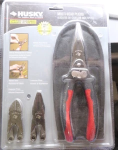 Husky Lineman Pliers  Multi-head Pliers Diagonal Pliers Needle Nose - Picture 1 of 2