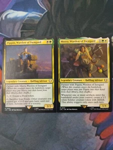 Merry, Warden of Isengard + Pippin, Warden of | 7% Off 2+ | UB: LOTR | NM | MTG - Picture 1 of 1