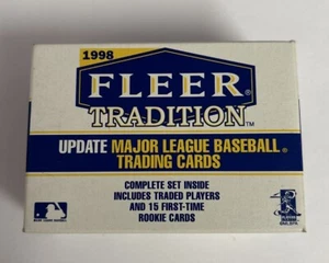 1998 FLEER TRADITION BASEBALL UPDATE FACTORY SEALED 100 CARD SET 15 ROOKIES MLB - Picture 1 of 3
