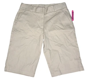 Izod Girls Adjustable Waist Khaki Fit Easy Care Uniform Shorts 14 Slim NWT - Picture 1 of 3