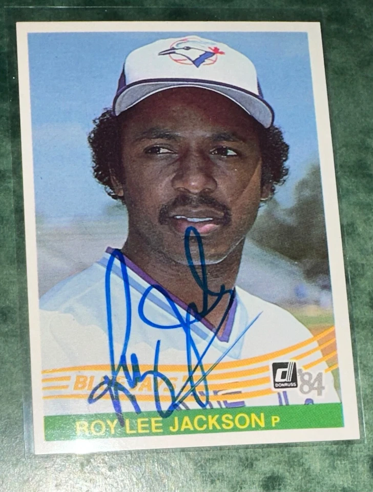 ROY LEE JACKSON SIGNED CARD 1984 DONRUSS BASEBALL CARD AUTOGRAPHED - Image 1 of 1