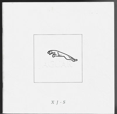 Jaguar XJS 1988-89 Folheto de Vendas do Mercado do Reino Unido 3.6 V12 Coupe Conversível - Imagem 1 de 2