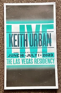 Póster promocional Keith Urban Las Vegas Residency julio 2023 Planet Hollywood - Imagen 1 de 1