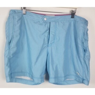 Ted Baker Talla 7 Pantalones Cortos de Natación The World's Your Lobster Estampado Verde Azulado/Blanco Frente a Presión Foto 1 de 4