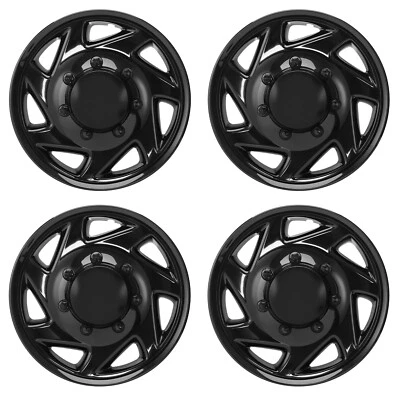 Glossy Hubcaps For FORD E250 E350 E450 E550 ECONOLINE VAN; 16 inch;Set Of 4 Pack Foto 1 de 4