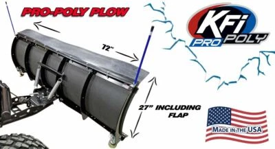 KFI 72" UTV Poly Blade Snow Plow Kit for 2013-2018 Can-Am Maverick 1000 Foto 1 de 4