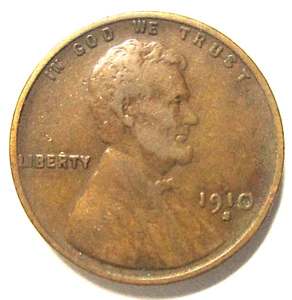 1910-s Lincoln Cent VF Tough Early Date - Picture 1 of 4