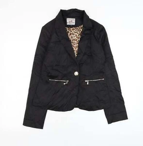 PARISIAN SIGNATURE Womens Black Jacket Blazer Size 12 - Picture 1 of 12