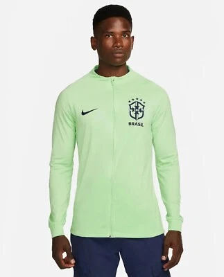 NWT $95 Brazil Strike Nike Dri-Fit Soccer Track Jacket Green MEDIUM M DX1950-390 - Image 1 of 4