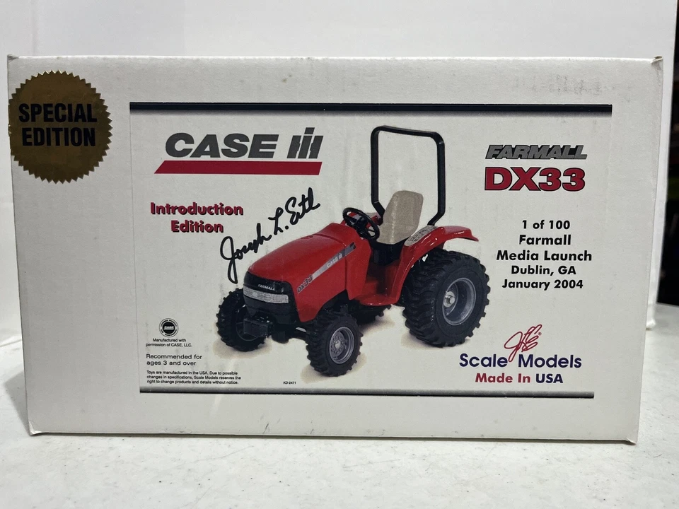 Case/IH DX33 Tractor 1 of 100 Special Intro Edition Signed 1/16 by Scale Models - Image 1 of 4