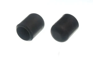 New 4 X Chair Ferrules Black Rubber Floor Protector Stick Ends 16mm 5/8 Inch - O - Picture 1 of 1