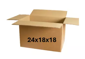 24" x 18" x 18" CARDBOARD BOX - 200 lb - SINGLE BOX - Picture 1 of 4