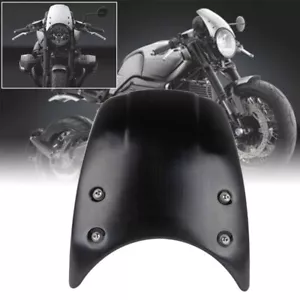 Black Aluminum Windshield Headlight Cowl Fairing Visor For BMW R Nine T 14-19 CT - Picture 1 of 8