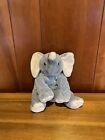 Ty Pluffies Winks Elephant gray grey EUC 2002 stuffed animal plush