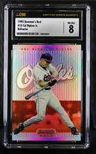 1995 Bowman's Best Cal Ripken Jr. #10 Red Refractor Rare CSG 8 NM-MT
