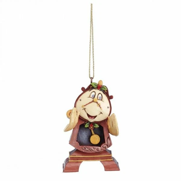 Disney Christmas Ornament Cogsworth Hanging Decoration Beauty Beast Jim Shore