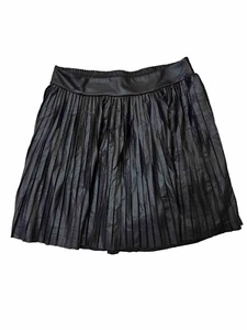 TORRID Size 0 (12/LARGE) Black Pleats Stretch A-Line Skirt Elastic - Picture 1 of 6