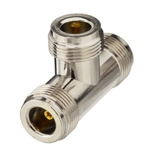 Tee Type N Female to Female to Female Connector Adapter for Cell Phone  - Picture 1 of 3