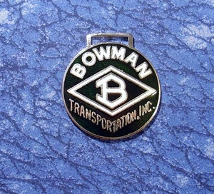 Bowman Transportation, Inc. Trucking Logo Watch Fob - Picture 1 of 1