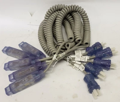 Lote de 5 - 6 pies máximo 1250 W 10 A 125 V grado médico cable de extensión de CA de 3 vías Foto 1 de 3