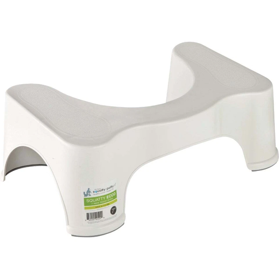 Squatty Potty SP-ECCO-7-WH The Original Bathroom Toilet Stool 7in. - White