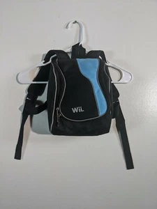 Mochila para juegos Nintendo Wii tamaño niño pequeño equipo de juego almacenamiento azul negro - Imagen 1 de 9