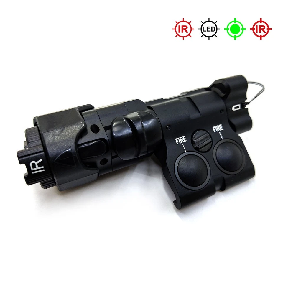 Linterna de metal MAWL-C1 iluminación de relleno IR / láser verde IR / luz LED blanca para armas Foto 1 de 4