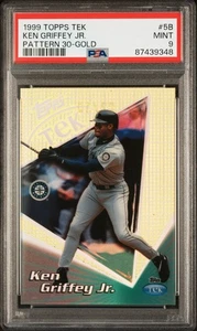 Ken Griffey Jr 1999 Topps Tek Pattern 30 Gold /10 PSA 9 - Picture 1 of 2