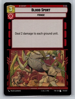 Star Wars Unlimited Twilight of the Republic #173 Blood Sport Foil - Image 1 of 2