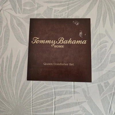 Juego de edredón y almohada Tommy Bahama Florena Mist Queen NUEVO Foto 1 de 3