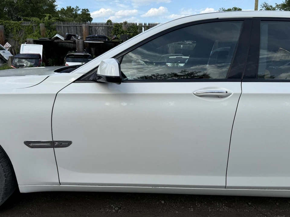 2009-2015 BMW 750i Left Driver Side Front Door White - Image 1 of 4