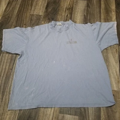 Camisa de Caza Browning Para Hombres Azul XL Dorada Laboratorio Perro Hombre Mejor Amigo Envejecido Foto 1 de 4