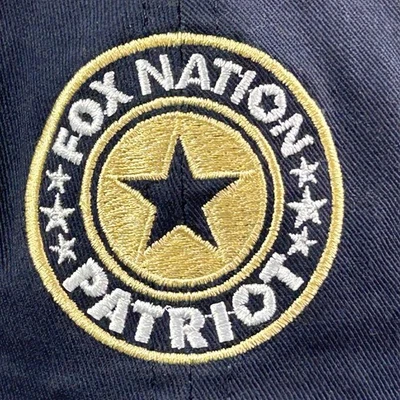 Fox Nation Fox News Gorra Papá Sombrero Patriota Correa Azul Marino Hecho en EE. UU. Foto 1 de 4