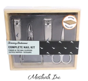 Tommy Bahama Maniküre Nagel Set Nagelpflege Fingernagel, Zehenknipser, Schere Neu - Bild 1 von 2