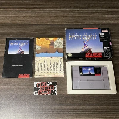 Final Fantasy Mystic Quest Super Nintendo SNES COMPLETE Game+Box+Manual+Insert - Image 1 of 4