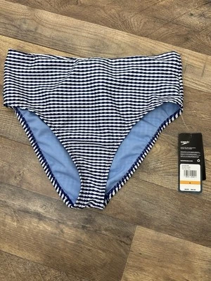 Nuevo con etiquetas Bikini Speedo para mujer cobertura completa parte inferior de natación verano azul cerúleo talla S Foto 1 de 4