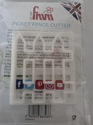 FMM  PICKET FENCE Cutter Sugarcraft Cake Making - Image 1 of 3