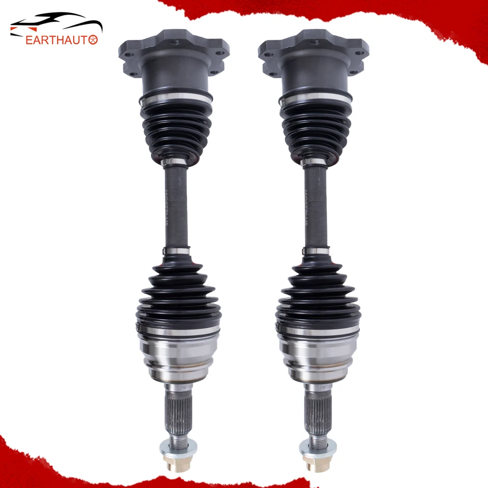 2X Front CV Axle Shafts Kits For Chevy GMC Silverado Sierra 1500 Tahoe Yukon 4WD - Image 1 of 4