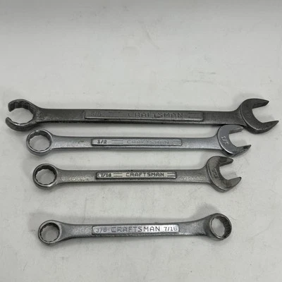 Craftsman No V Double Line 3/8"×7/16" Double Box 7/16, 1/2, 5/8 CUT* Wrenches - Image 1 of 4