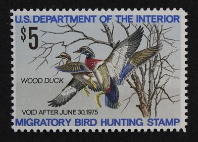 CKStamps: US Federal Duck Stamps Collection Scott#RW41 $5 Mint NH OG - Image 1 of 2