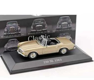 Mercedes 230 Sl 1963 W113 Pagoda IN Metallo Beige B66041049 1/43 Benz Premium - Immagine 1 di 4