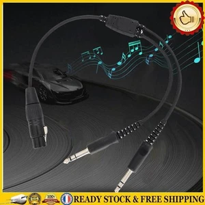 Airbus XLR To GA Dual Plug 5 Pin Aviation Headset Connector Convenient Portable - Bild 1 von 12