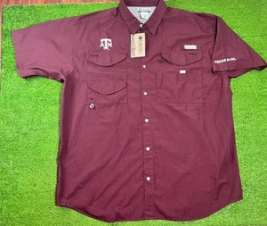 Vintage Texas A&M Angelshirt 2XL Columbia Omni-Shade Y2K Aggie Football Neu mit Etikett - Bild 1 von 7