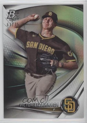 2022 Bowman Platinum Top Prospects Platinum Bar /75 Victor Lizarraga #TOP-83 - Image 1 of 2